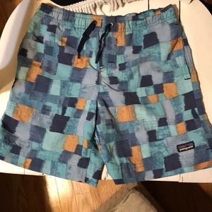 Patagonia Boys Swim Trunks Size: Small (8)
